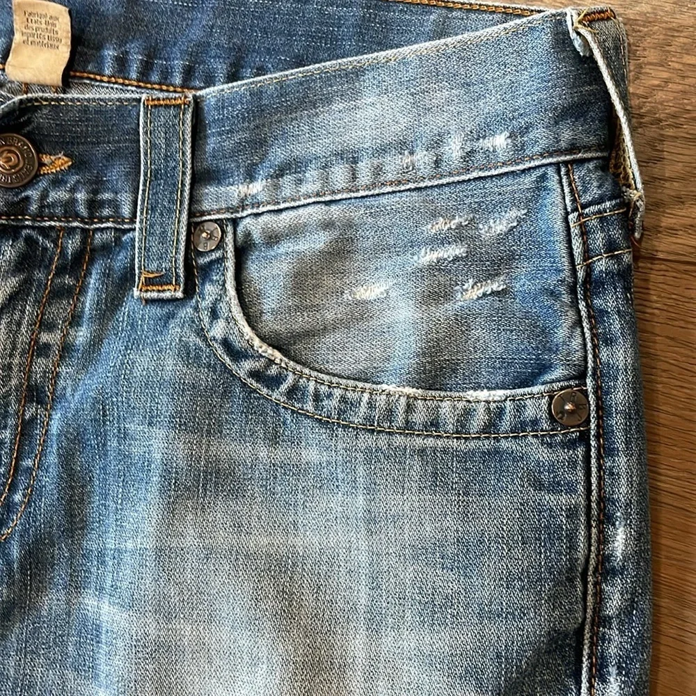 True Religion Men’s Ricky Relaxed Straight Jeans 32x33
